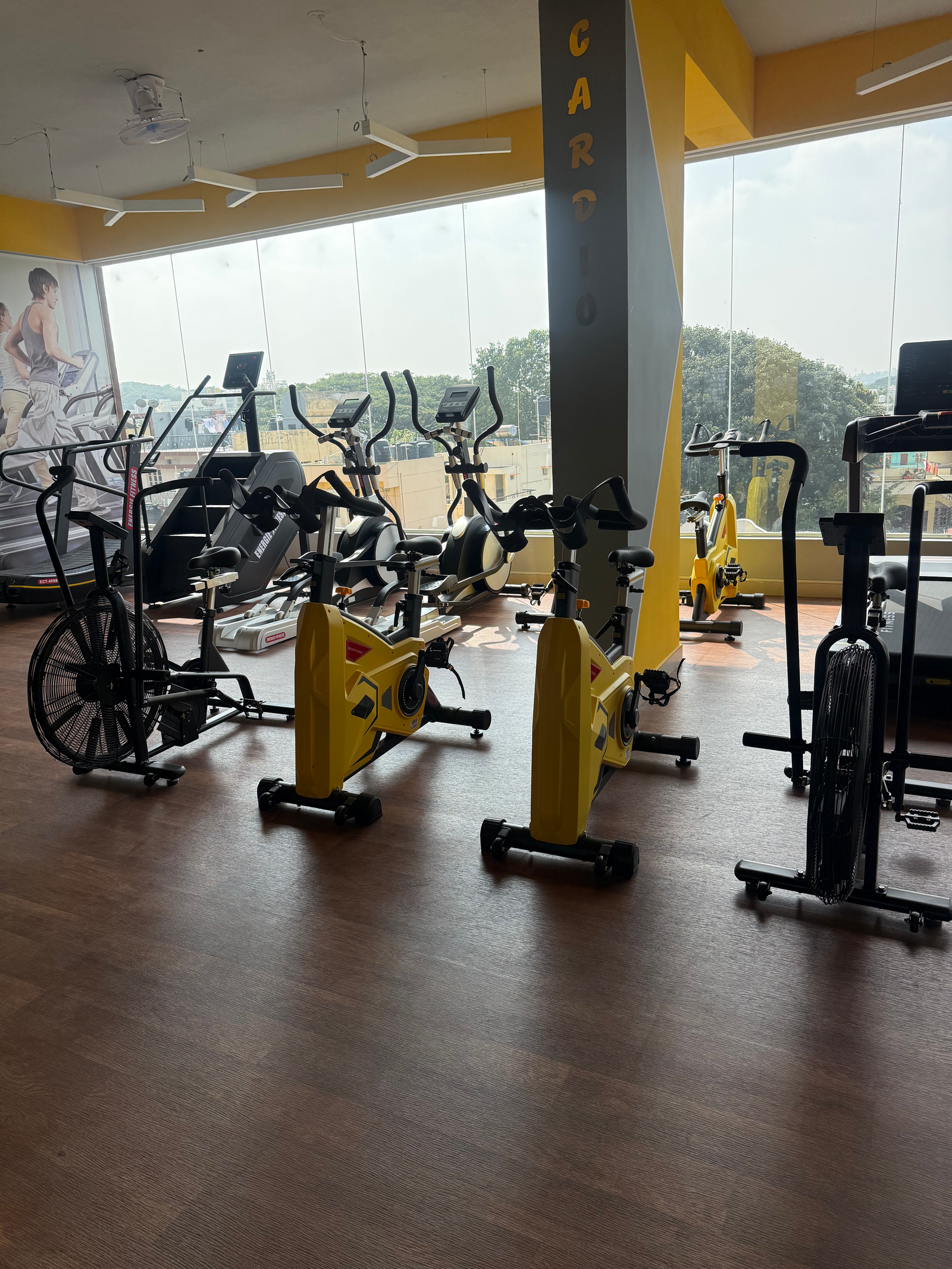 Spin Bike and Air Bike